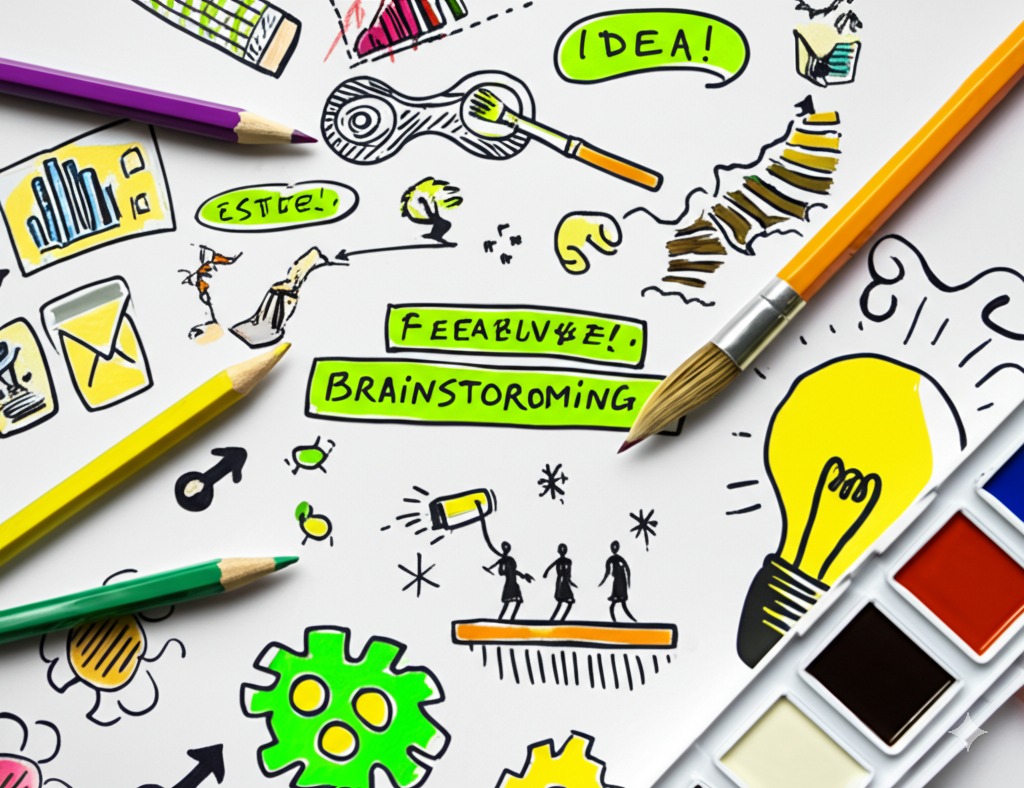 art picture about brainstorming